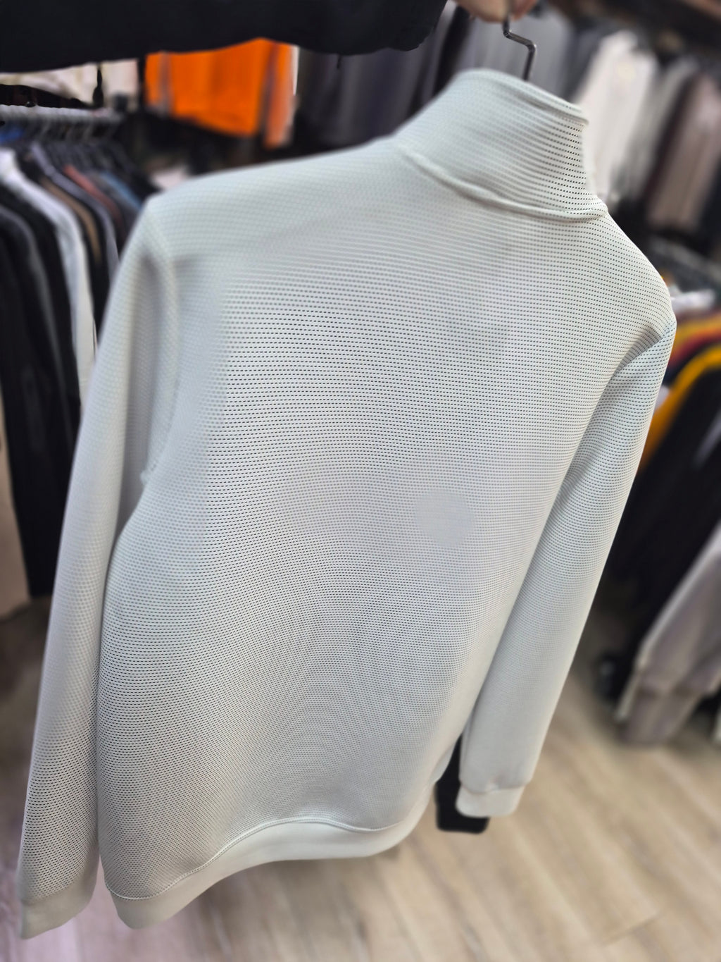 Yarım Fermuar Dik Yaka Sweatshirt