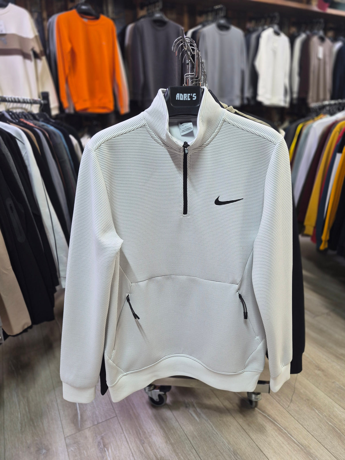 Yarım Fermuar Dik Yaka Sweatshirt